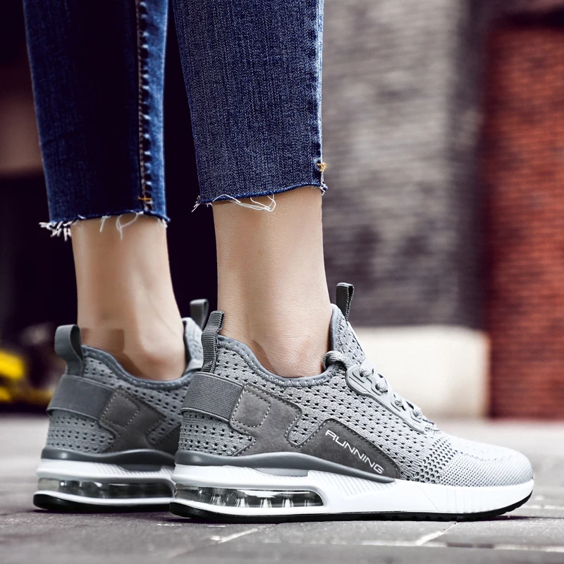 Дышащая Ультралегкая обувь для бега женская спортивная мужская с максимальной