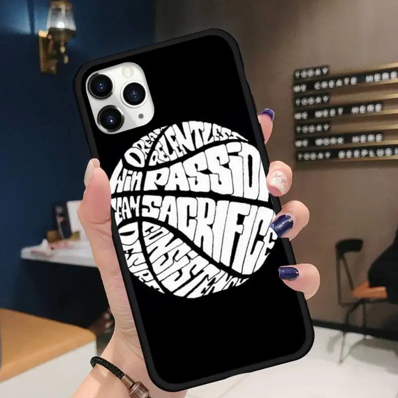 

Sport Love Basketball Texture Phone Case for iPhone 11 12 pro XS MAX 8 7 6 6S Plus X 5S SE 2020 XR Soft silicone