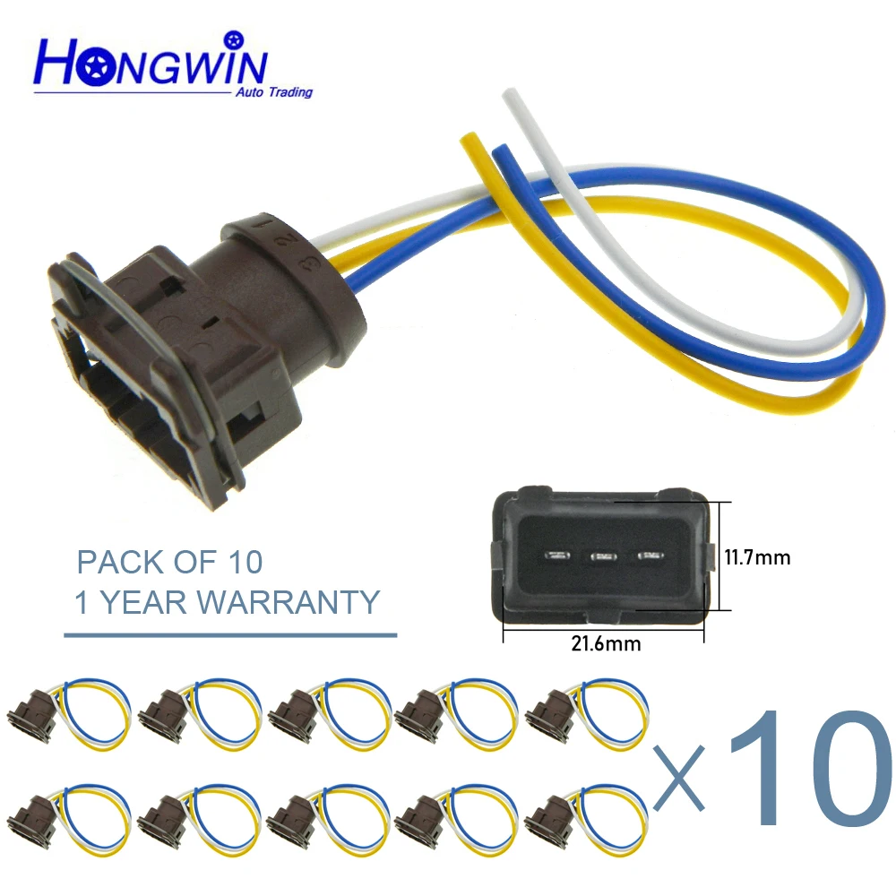 

10/20/50 Universal Crankshaft Camshaft Position Sensor Connector Plug For Hyundai Kia Chevrolet 90451442 6651533028 96440319