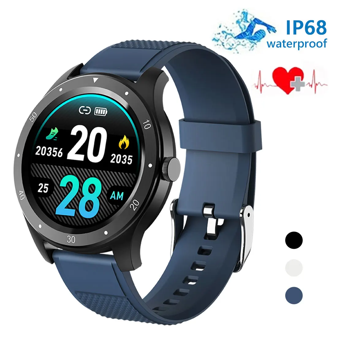 Смарт часы водонепроницаемый спортивный трекер WhatsApp многофункциональные Умные