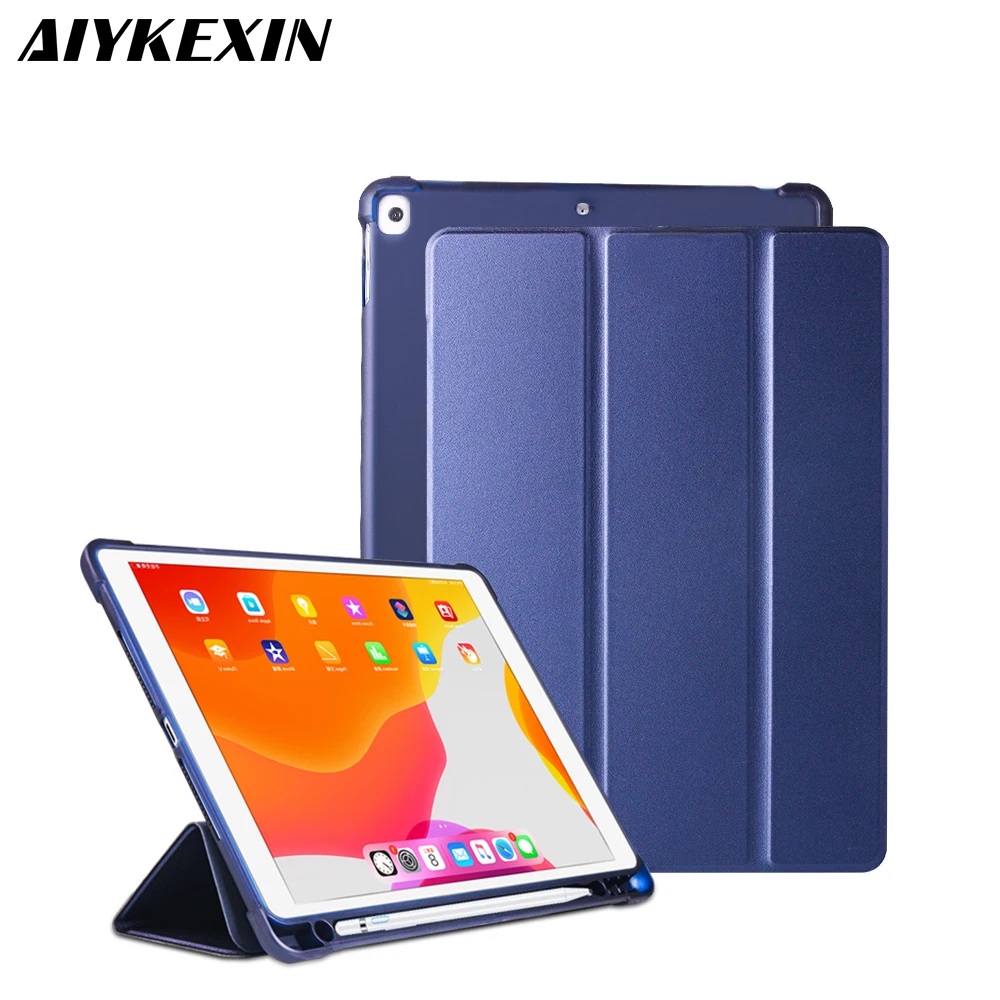 Чехол для iPad 7 10 2 дюйма чехол планшета Air 3 2019 с держателем карандашей подставкой Pro
