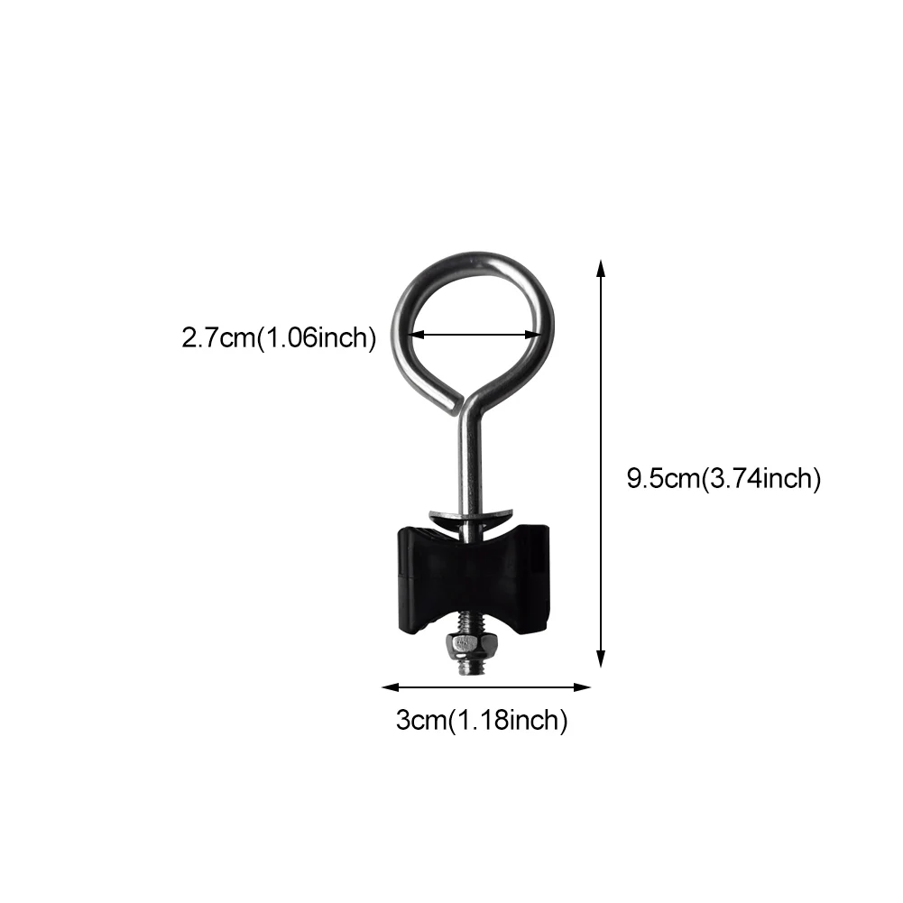 12шт Гальванизированная стальная замена части винта батута, укрепление неразобранного пространства между столбами ограждения на открытом воздухе, инструмент для обеспечения стабильности.