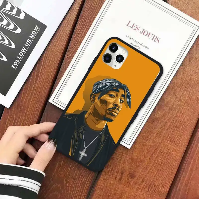 

2pac American rapper Phone Case for iPhone 11 12 pro XS MAX 8 7 6 6S Plus X 5S SE 2020 XR