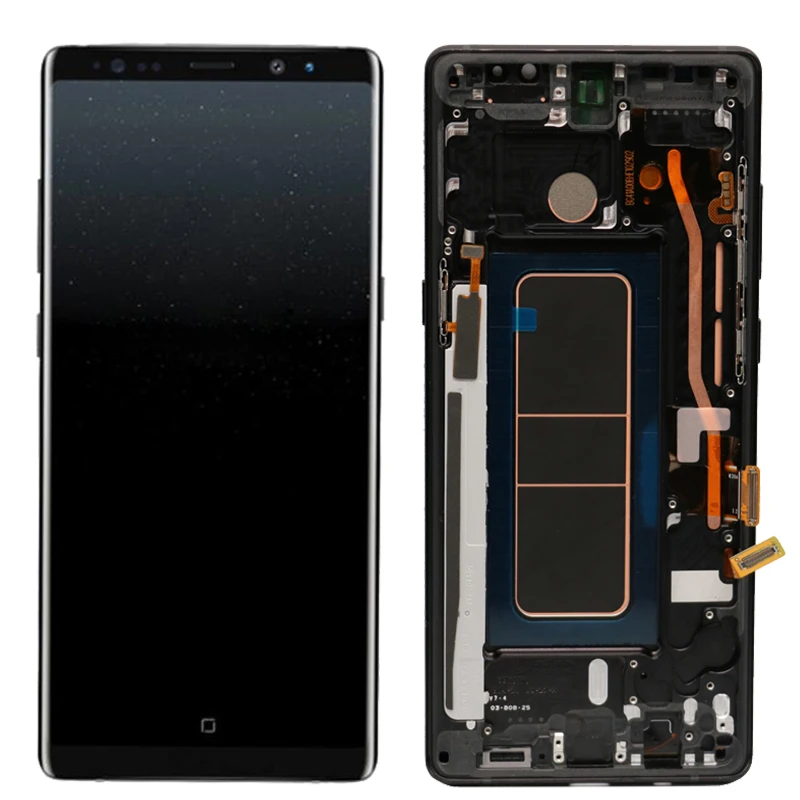 AMOLED дисплей с тенью для SAMSUNG Galaxy NOTE8 lcd N950 N950F дисплей сенсорный экран Запасные части+ рамка