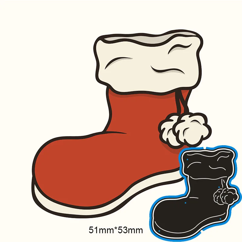 Новый металлический Трафаретный вырубной штамп зимняя хлопковая обувь Верхний