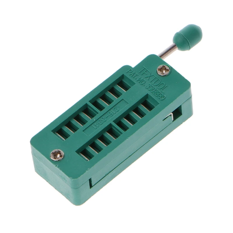 16 20 24 28 40 P Pin 2 54 мм Зеленый DIP-Тест Универсальный ZIF IC Socket сварочного типа |