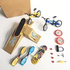 Мини-скутер для пальца, велосипед, скейтборд для детей, развивающая игрушка, подарок для детей, гриф BMX, Набор велосипедов с сценой для спортивного зала