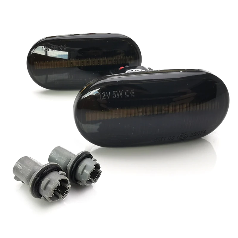 

2Pcs LED Dynamic Amber Side Marker Turn Signal Light Sequential Blinke For Honda Civic Del Sol S2000 For Acura Integra 1994-2001