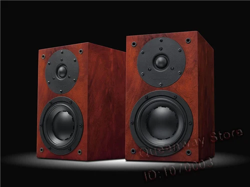 HiVi D1.1 bookshelf speaker 2way 4th invented Professional 5 bass 28mm dome tweeter Sensitivity 86dB 8ohm Power Handling 10-120W - Цвет: red