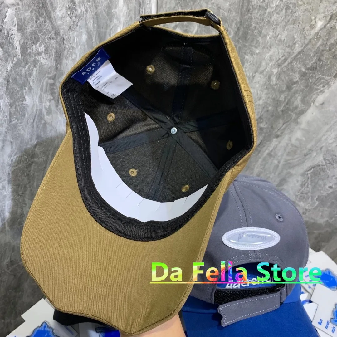 ADER ERROR Baseball Caps Men Women Adererror Embroidered Logo Hats High Quality Casual Black Ader Hats Back Cosmos Mark
