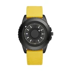 Часы EUTOUR Мужские кварцевые с магнитным шариком, модные часы черного цвета с браслетом из силиконовой холщовой стали, разные цвета, E027