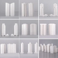13001000 scale building model sand table mini white building model modern house apartment office model toy