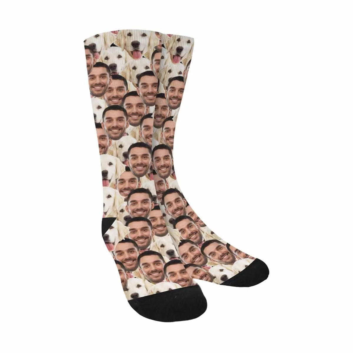 

Custom Face Yellow Sublimated Crew Socks