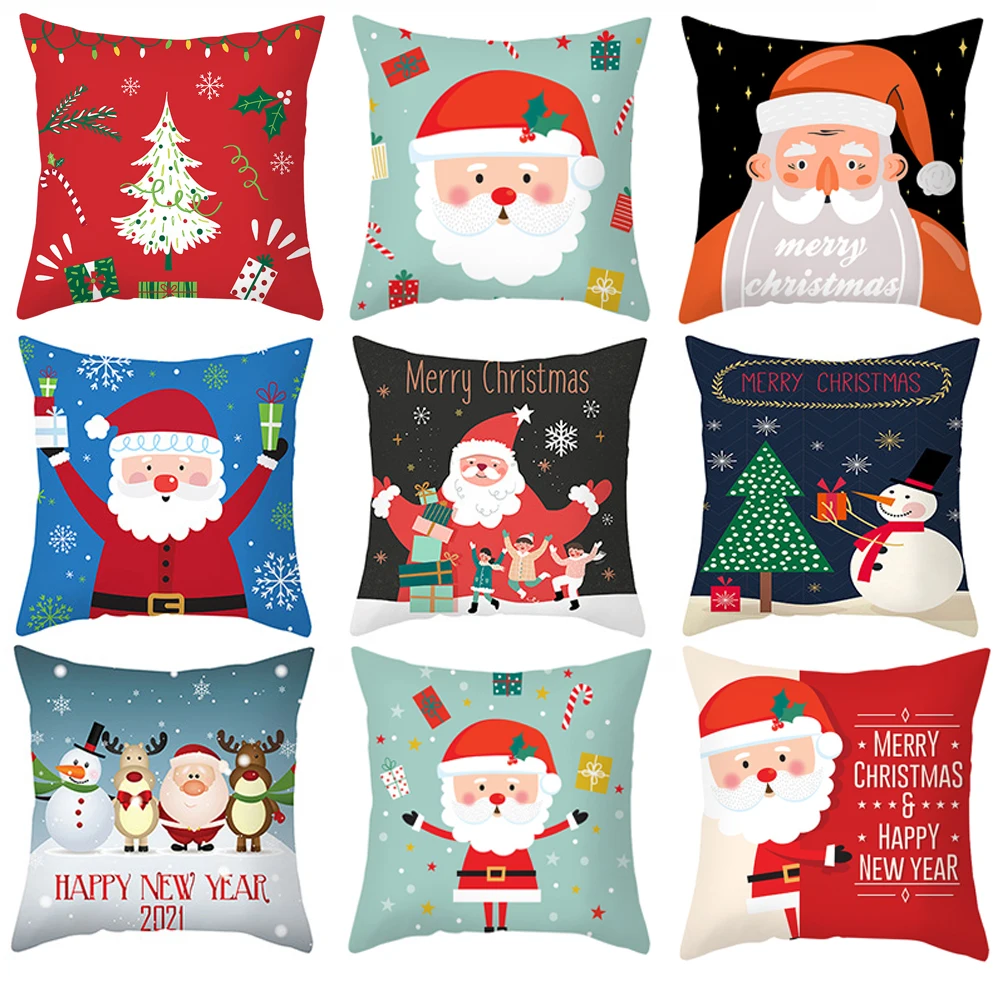 Christmas Cushion Cover Decorative Pillow Case Home Decor Sofa Bed for Pillowcase 45X45cm|Наволочки| |