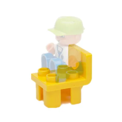 chair without doll Девушки Спальня строительные блоки части DIY игрушки кровать диван Туалет Телефон Ванна мясо Кукуруза камера аксессуары совместимы с Duploes - Цвет: chair without doll