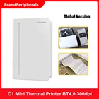 Глобальная версия PAPERANG C1 мини Термальность принтер BT4.0 300 точекдюйм 2600 мАч, бескраскового фон для фотографий изготовленный USB совместим с iOS и Andriod