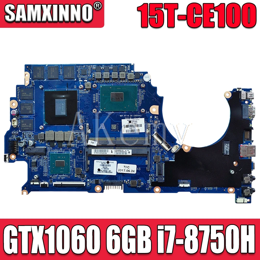 SAMXINNO L10770 601 для For HP OMEN 15T CE100 15 CE материнская плата ноутбука DSC GTX 1060 6GB i7 8750H