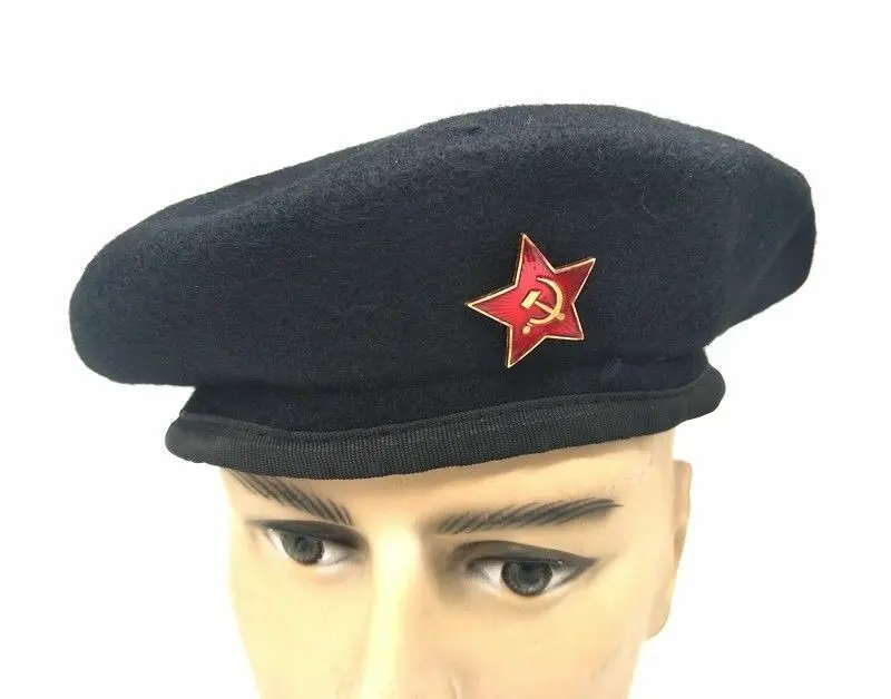 Tomwang201. Военная советская шапка Армейский Берет границы шерстяной берет СССР |