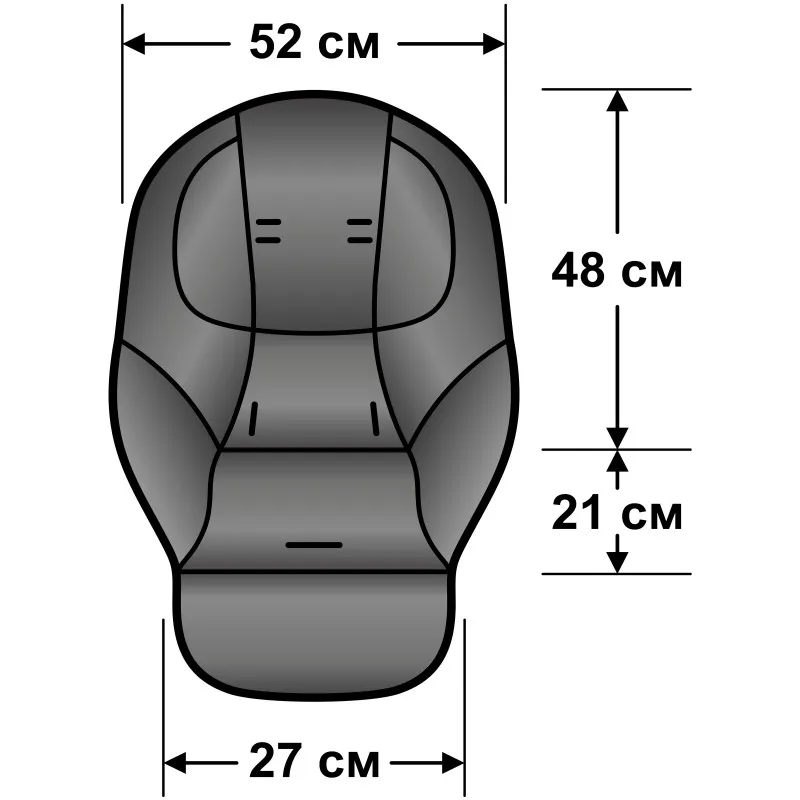 Чехол на стульчик CherryMom для кормления Большие Коричневые звезды|Аксессуары