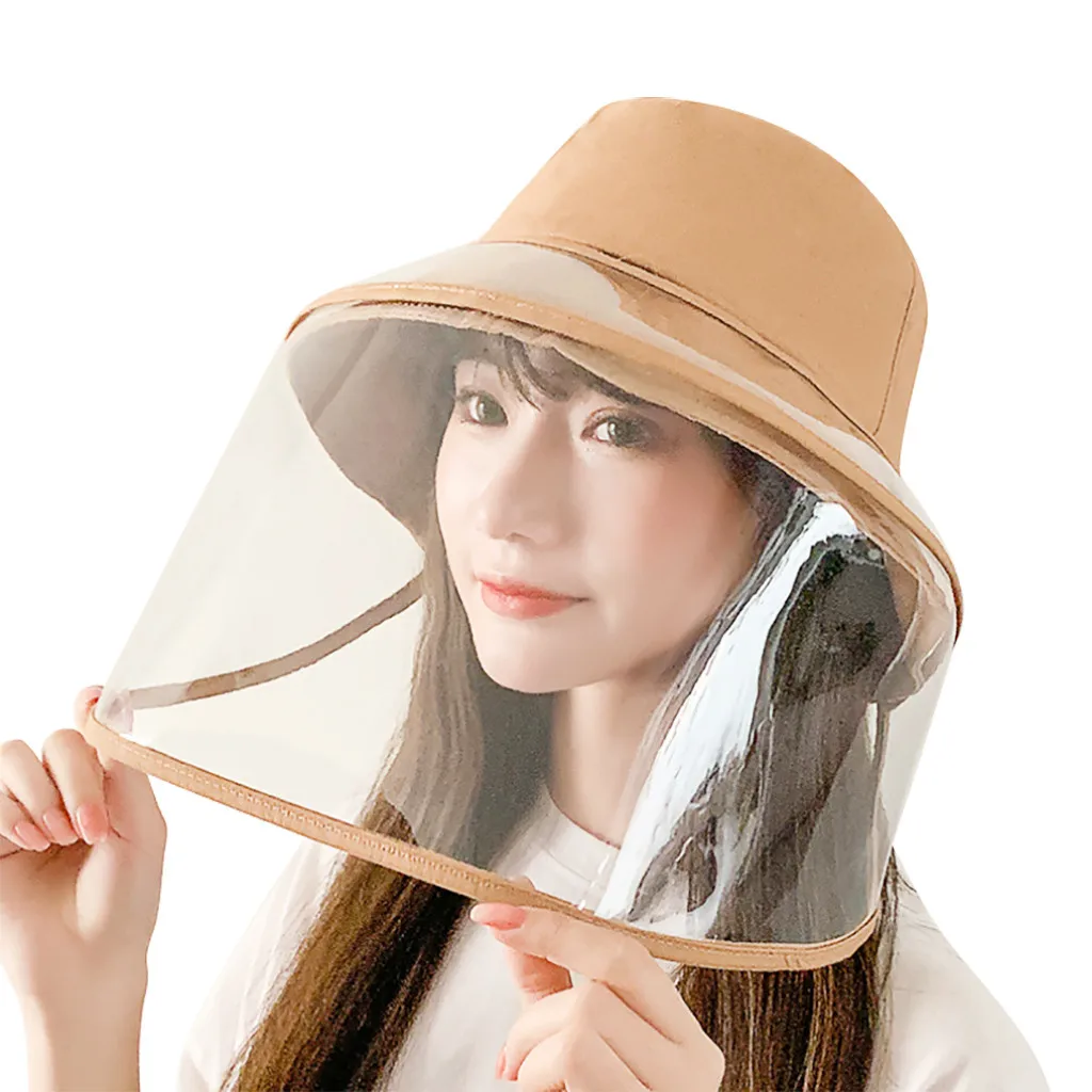 

Sun Hats Ladies Fashion Removable Strap Anti-fog Hat Protective Cap Fisherman Hat summer outdoor dust-proof Bucket Hats new