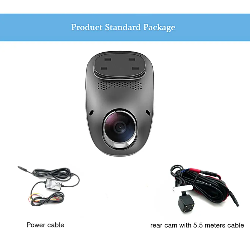 Автомобильный видеорегистратор Камера для записи четырехъядерный двойной