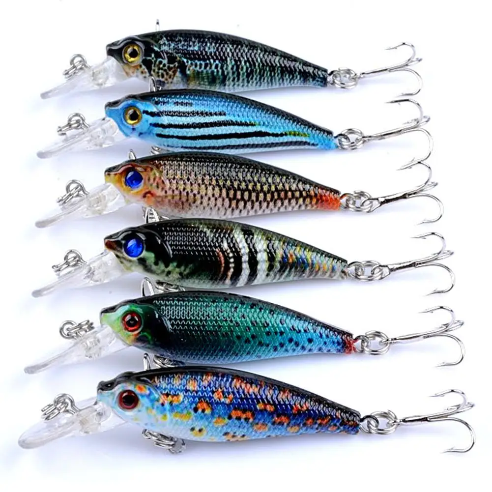 

1Pcs Floating Wobblers Minnow Fishing lure 65mm 8g Crankbait Artificial Hard Bait Bass Lure Plastic Fish Fishing Tackle