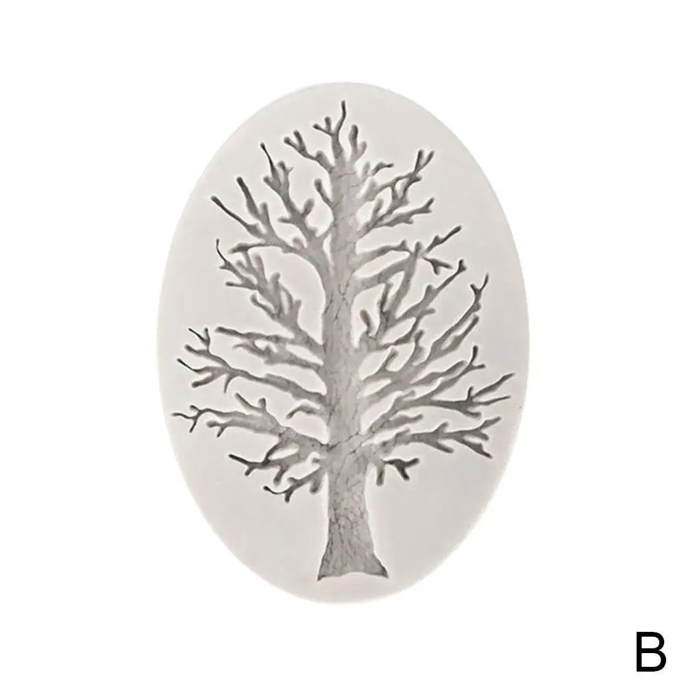

2021 New Household Items 3d Tree Silicone Fondant Mold Decorating Ice-cream Cooking Chocolate Cake Craft Mood Mood Sugar J2J0