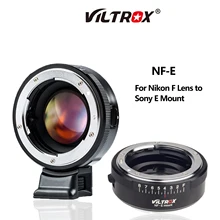 Viltrox NF-E Focal Reducer Speed Booster Lens Adapter 0.71x Aperture Ring for Nikon F Lens to Sony E mount Camera A7 A7R A6500