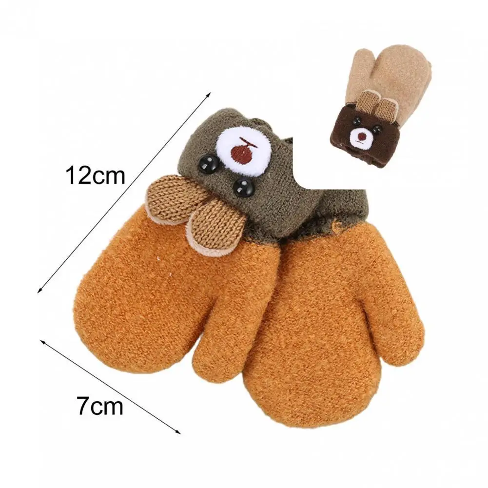 

1 Pair Casual Warm Newborn Gloves Toddler Gloves Wear-resistant Fine Workmanship