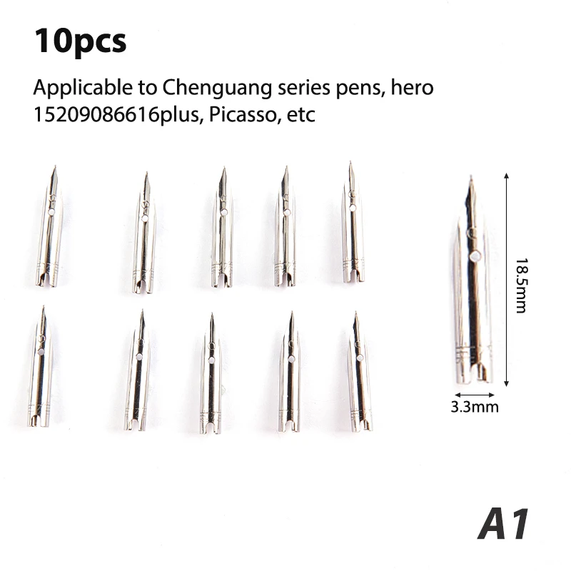 

10pcs For Wing Sung 3008 Fountain Pen Nibs EF/F/Fude Size For Wing Sung 3008/Hero 359 Ink Pen Stationery Office Writing