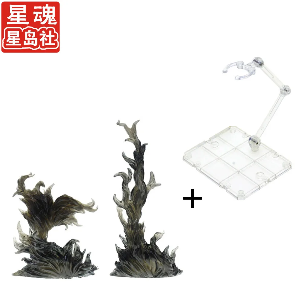 Экшн фигурка тамаши с эффектом горящего пламени и подставкой экшн камена фигурки