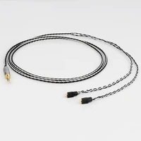 preffair occ silver plated earphone cable headphone upgrade cable for fitear mh334 mh335dw togo334 private 223 private 333 f111