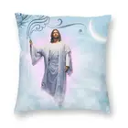 Чехол для подушки с изображением Спасителя Иисуса Христа, домашний декоративный двухсторонний чехол для дивана с 3D изображением христианского Бога