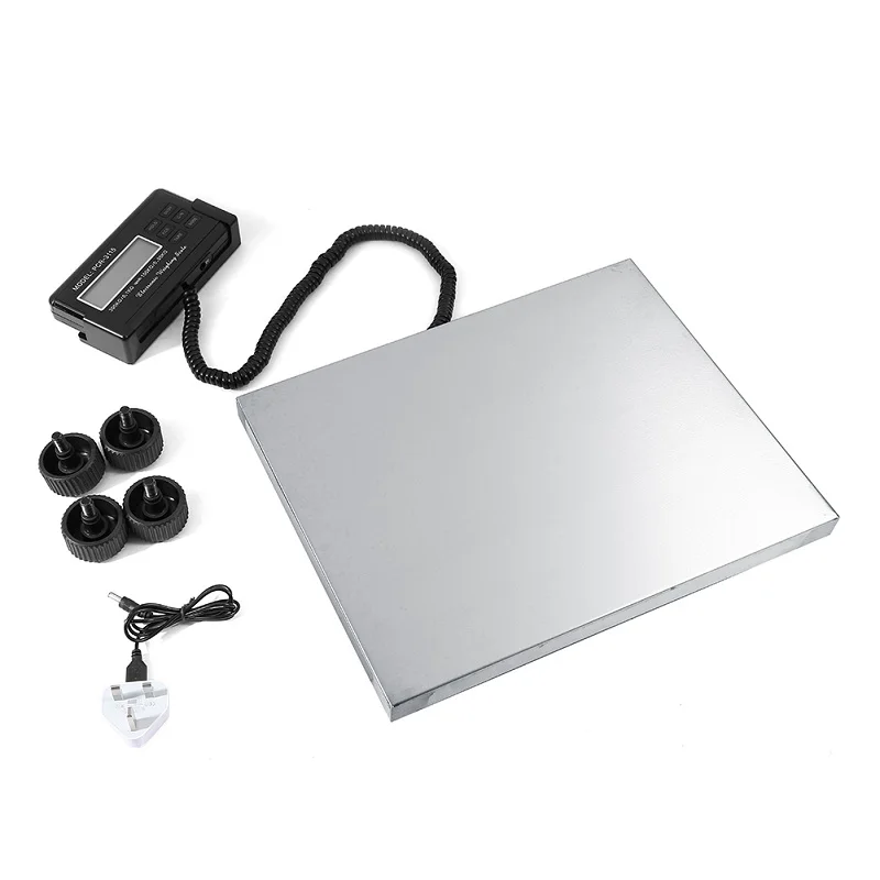 

NEW 150KG/0.05KG 300KG/0.1KG Stainless Steel Postal Scale Electronic Weight Commercial Scales Digital Platform Scales 110V-220V