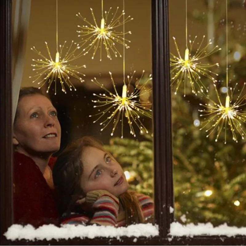 200LED медный провод фейерверк Фея светильник рождественское подвесное струнный