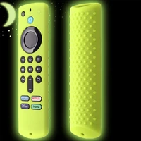 silicone remote control case shockproof 360 degree remote control cover luminous protective bag for fire tv stick 4k max