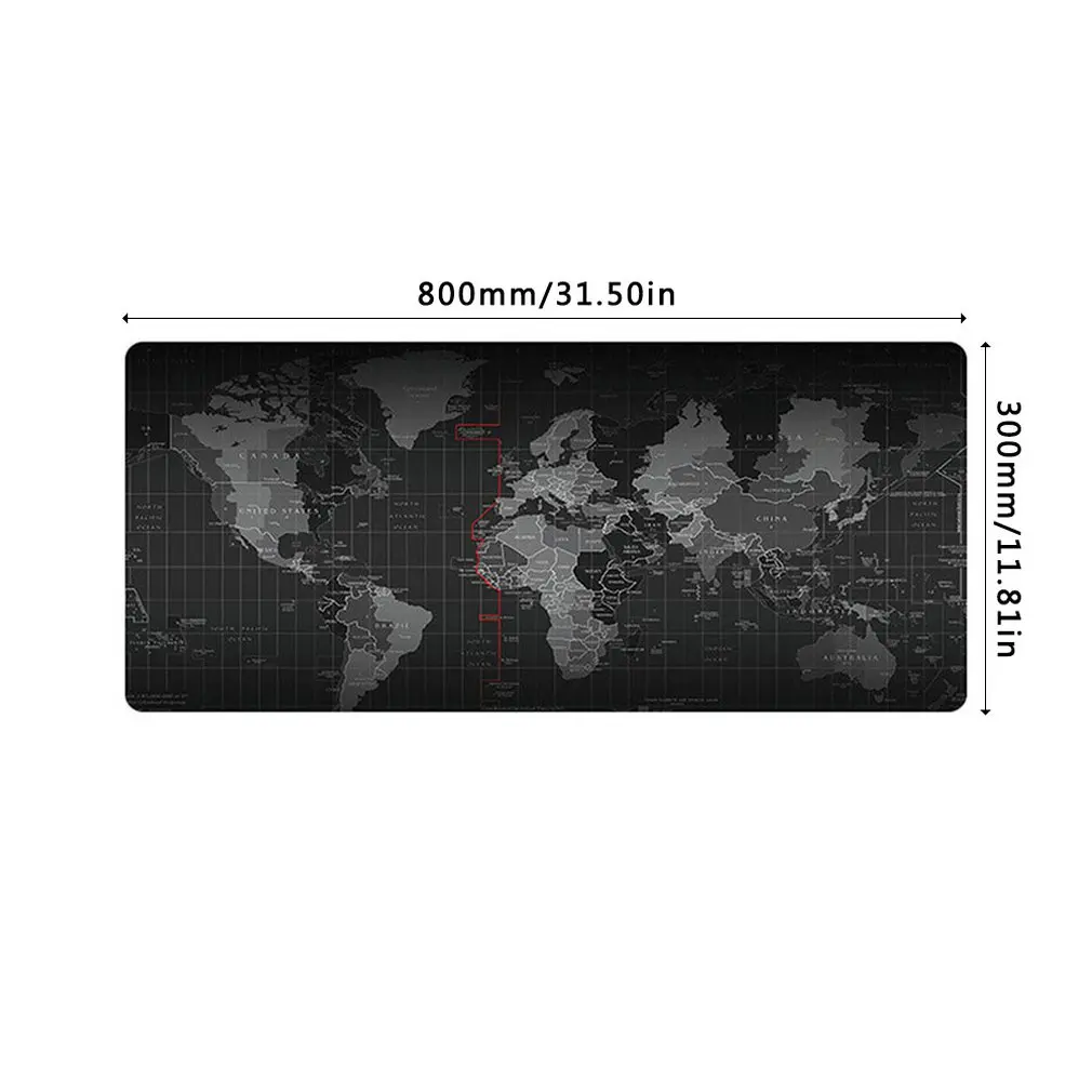 Креативный коврик для клавиатуры с замком большой нескользящий мягкий мыши