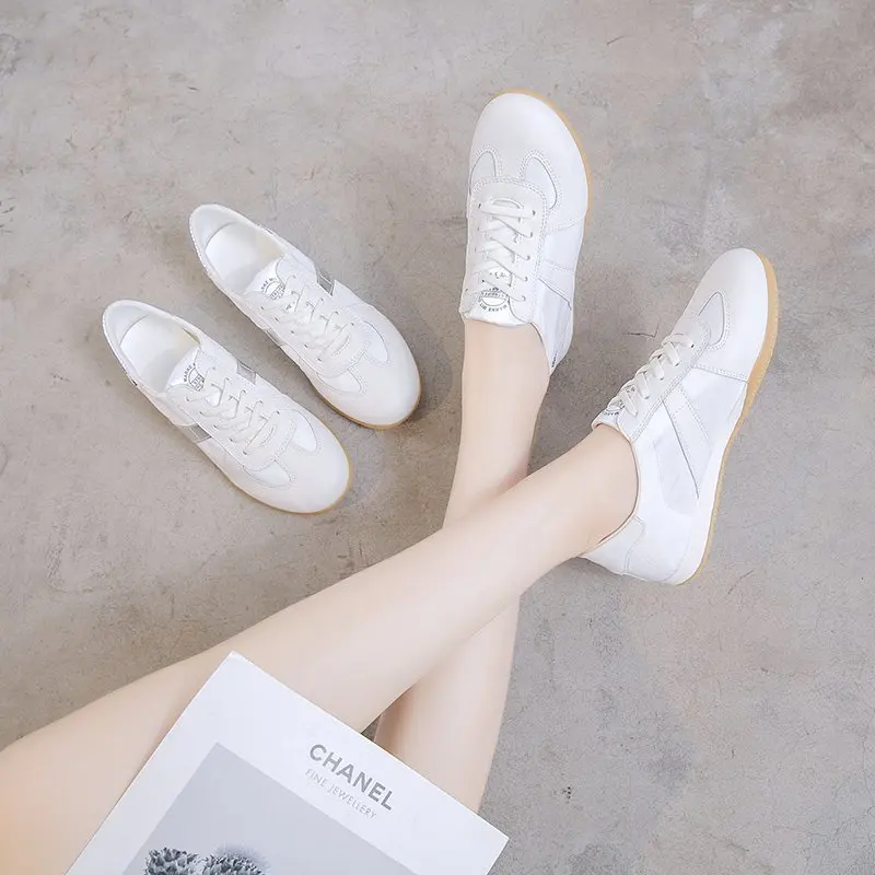 

Женская обувь, Новинка лета 2020, Корейская версия, простая белая обувь, модная обувь для скейтборда