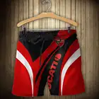 Мужские новые мотоциклетные шорты Ducati с цифровым принтом, повседневные модные пляжные брюки высокого качества в стиле хип-хоп, брендовая мужская одежда