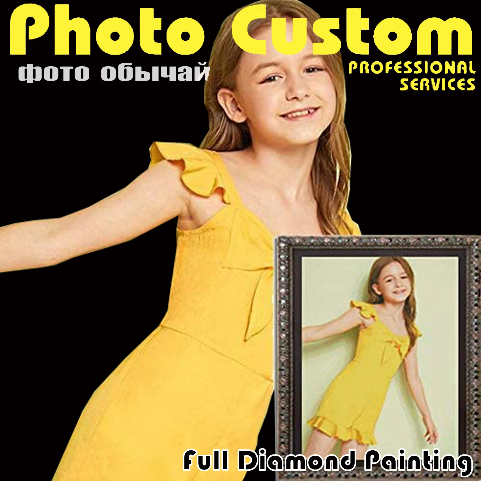 

CraftArtGo Photo Custom 5D Square Round Diamond Painting Cross StitchPicture of Rhinestone DIY Diamond Mosaic Diamond Embroidery