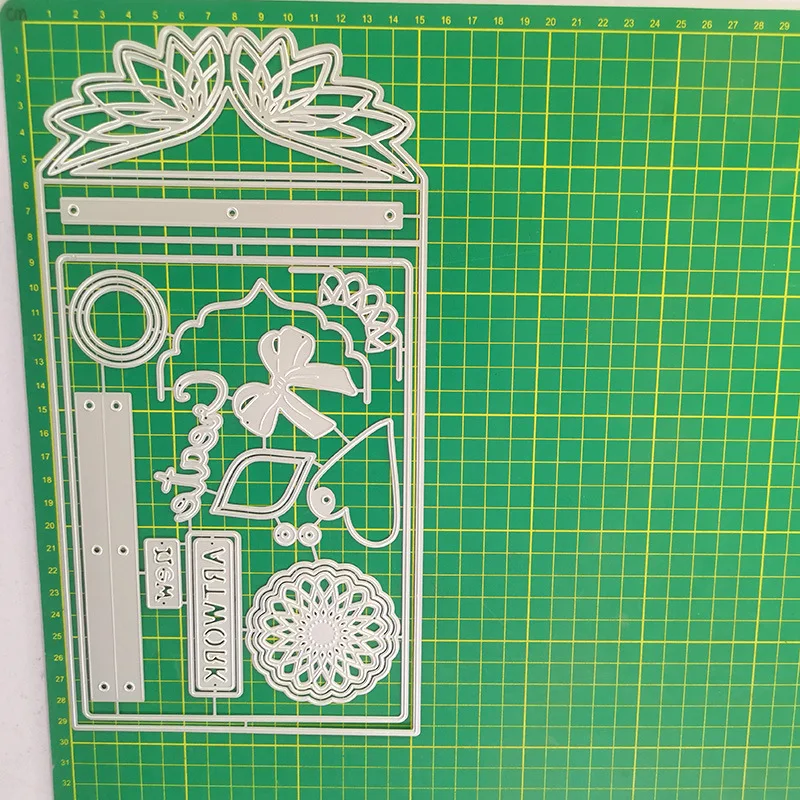 Новинка 2021 большие штампы для вырезания листьев скрапбукинга форма детские