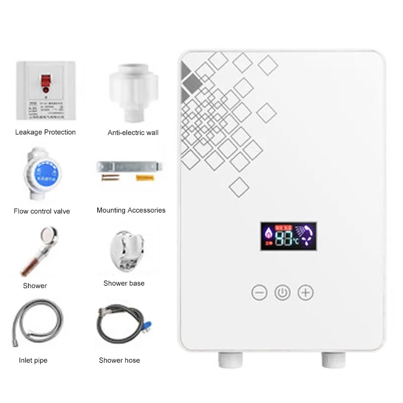 Мгновенный Электрический водонагреватель для дома маленький трехскоростной