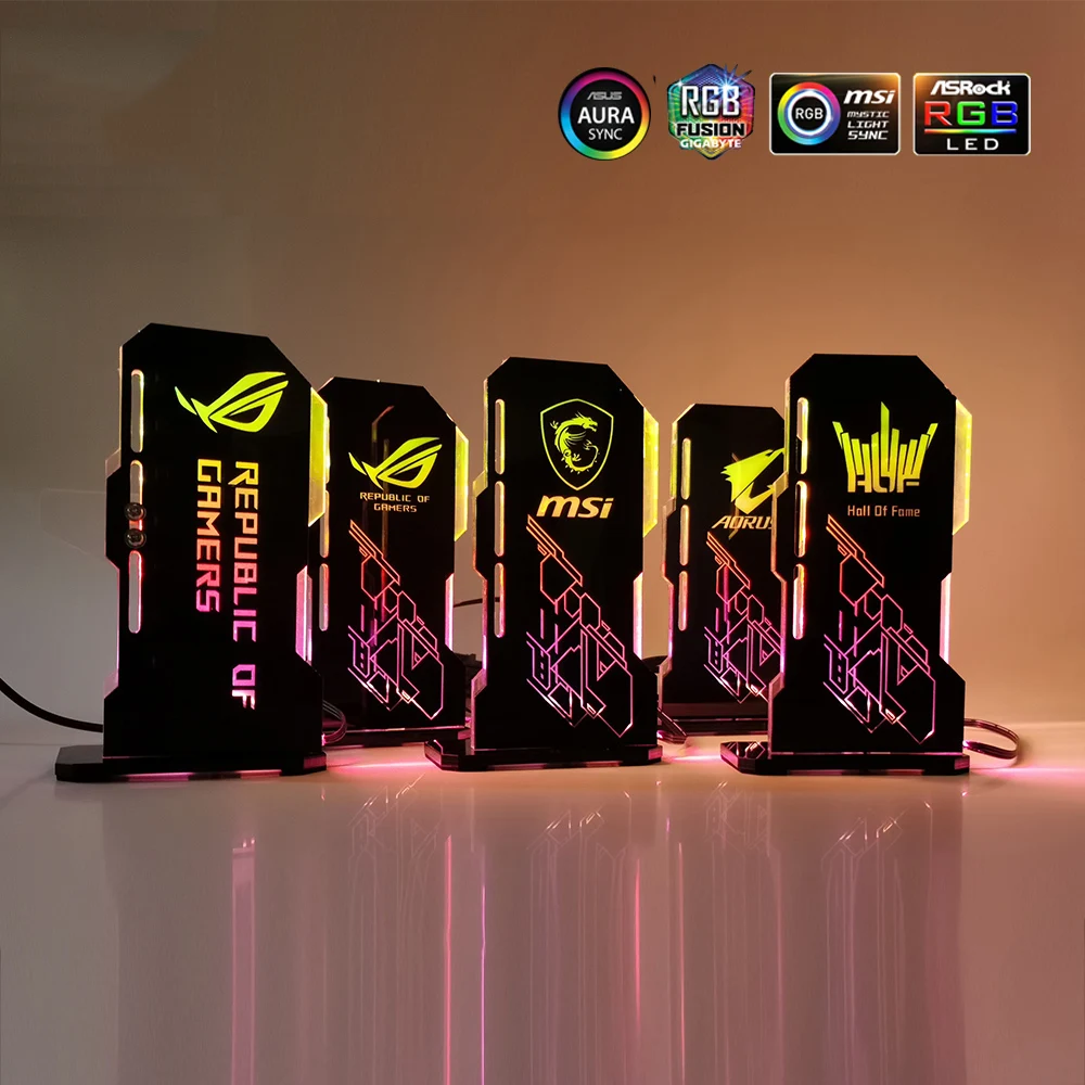 Вертикальный держатель графического процессора ARGB VGA-кронштейн под заказ