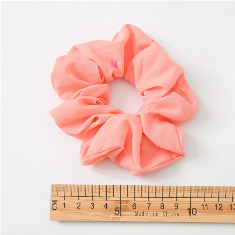 Шифоновые Однотонные резинки для волос карамельных цветов эластичная резинка