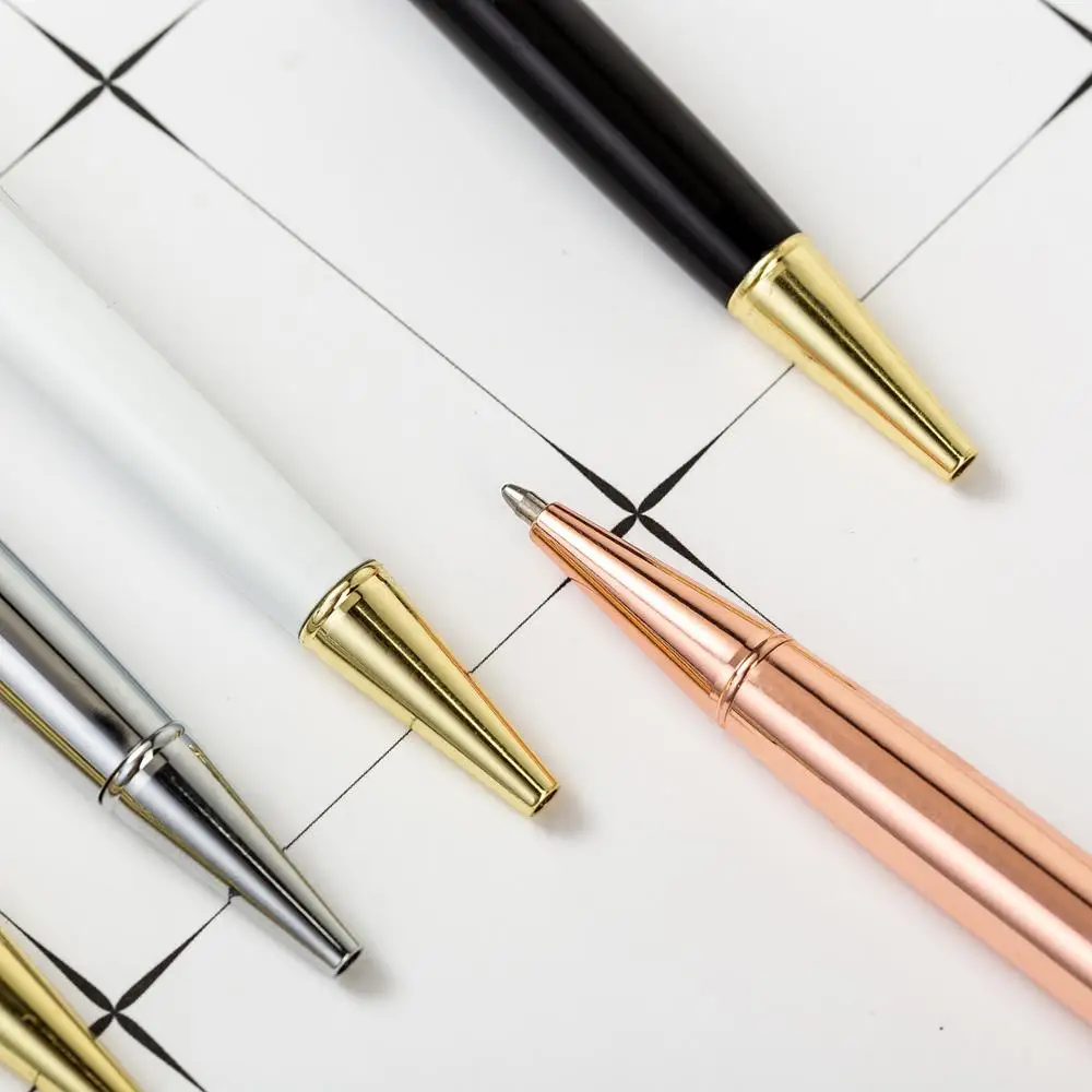 10 шт. Ручка-роллер с металлическим кристаллом и разноцветным золотым блеском 0 7