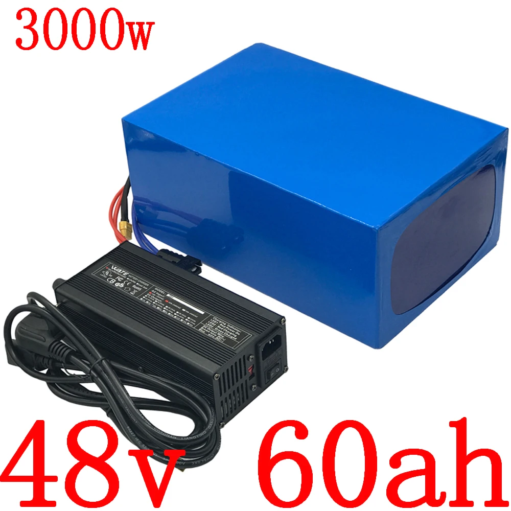 

48V Lithium Battery 48V 1000W 1500W 2000W 3000W E-Bike Battery Pack 48V 30AH 35AH 40AH 45AH 50AH 55AH 60AH Electric Bike Battey