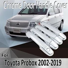 Стикеры для Toyota Probox 2002  2019 2003 2006 2009 2010, Декоративные Хромированные дверные ручки, краска, ремонт, автомобильные аксессуары