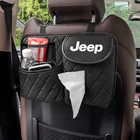 Органайзер на спинку сиденья автомобиля из искусственной кожи, сумка для хранения с несколькими карманами для Jeep Renegade Compass Grand Cherokee Wrangler JK свобода патриота