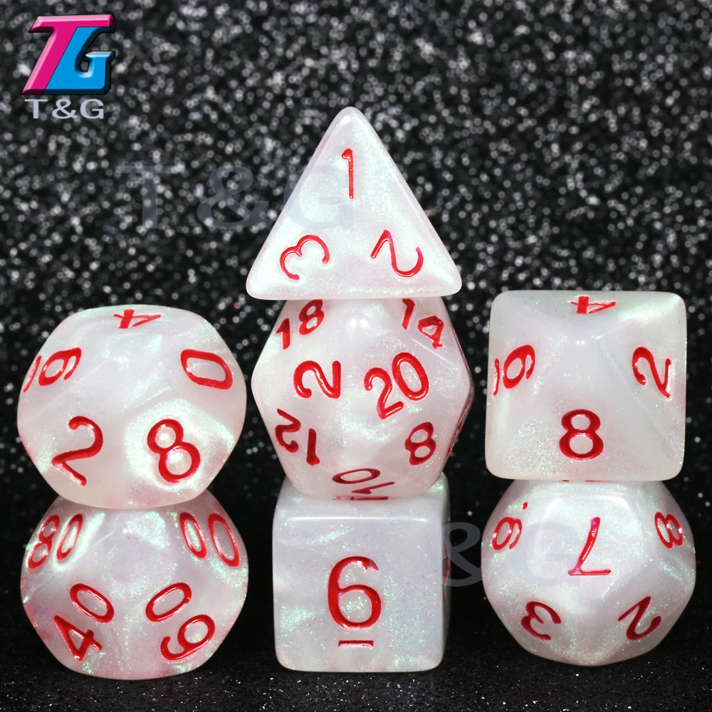 11 цветов на выбор 7 для игры DnD D4 D6 D8 D10 D12 D20 набор игральных костей Подарочная