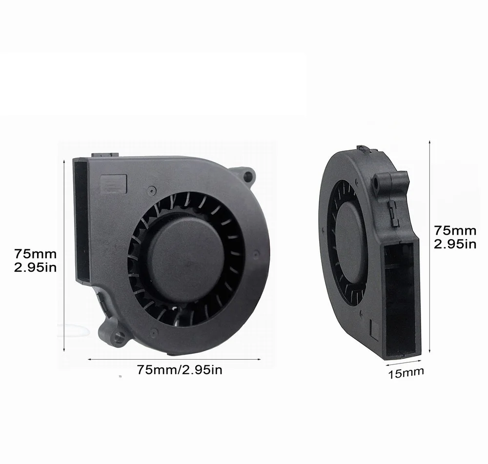 Gdstime 1 шт. DC 12 В 3 провода 3Pin FG 75x15 мм 7 5 см бесщеточный центробежный вентилятор